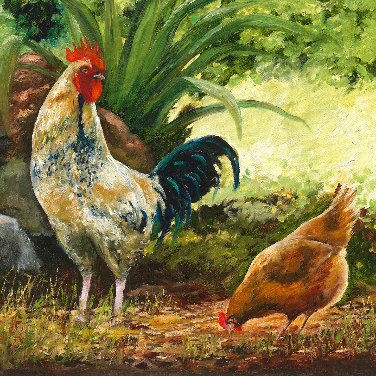 Cockerel & Hen